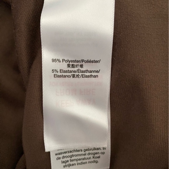 DKNY Sport Long Sleeve Brown Velour Crewneck Pullover Sweatshirt NWT Size M - Picture 6 of 7